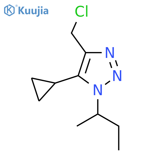 1-(butan-2-yl)-4-(chloromethyl)-5-cyclopropyl-1H-1,2,3-triazole structure