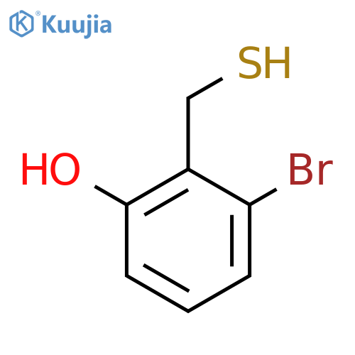 3-bromo-2-(sulfanylmethyl)phenol structure