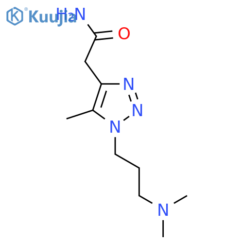 2-{1-3-(dimethylamino)propyl-5-methyl-1H-1,2,3-triazol-4-yl}acetamide structure