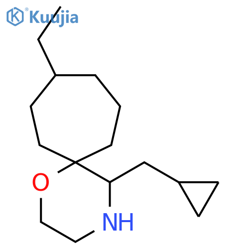 5-(cyclopropylmethyl)-9-ethyl-1-oxa-4-azaspiro5.6dodecane structure