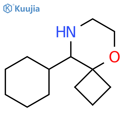 9-cyclohexyl-5-oxa-8-azaspiro3.5nonane structure