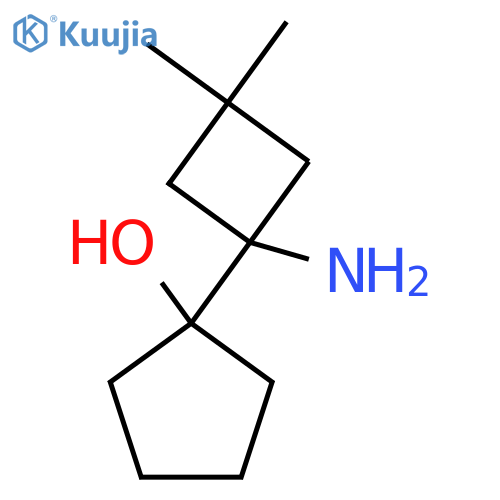 1-(1-amino-3,3-dimethylcyclobutyl)cyclopentan-1-ol structure