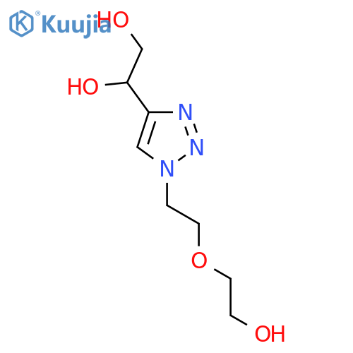 1-{1-2-(2-hydroxyethoxy)ethyl-1H-1,2,3-triazol-4-yl}ethane-1,2-diol structure