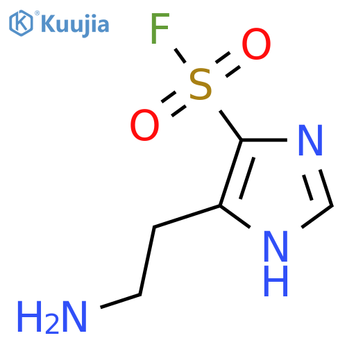 4-(2-aminoethyl)-1H-imidazole-5-sulfonyl fluoride structure