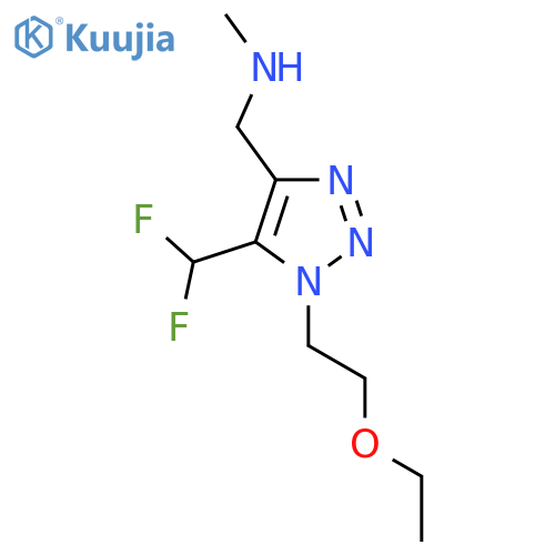{5-(difluoromethyl)-1-(2-ethoxyethyl)-1H-1,2,3-triazol-4-ylmethyl}(methyl)amine structure