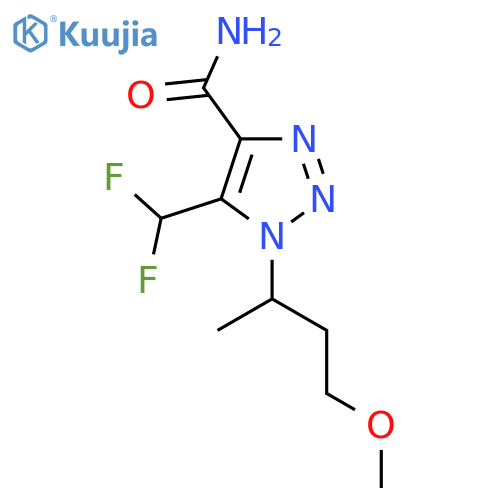 5-(difluoromethyl)-1-(4-methoxybutan-2-yl)-1H-1,2,3-triazole-4-carboxamide structure