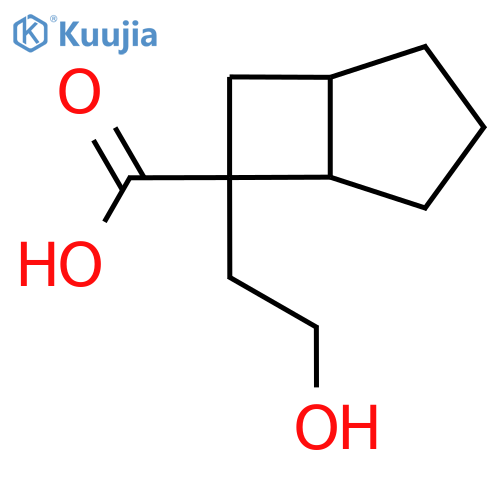 6-(2-hydroxyethyl)bicyclo3.2.0heptane-6-carboxylic acid structure