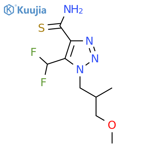 5-(difluoromethyl)-1-(3-methoxy-2-methylpropyl)-1H-1,2,3-triazole-4-carbothioamide structure