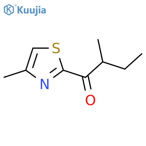 2-methyl-1-(4-methyl-1,3-thiazol-2-yl)butan-1-one structure