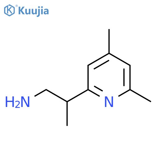2-(4,6-dimethylpyridin-2-yl)propan-1-amine structure