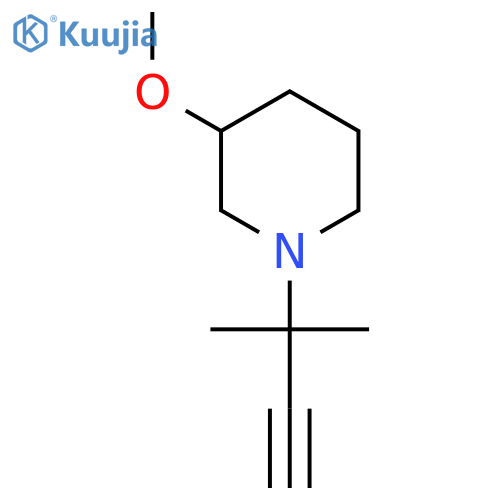 3-methoxy-1-(2-methylbut-3-yn-2-yl)piperidine structure
