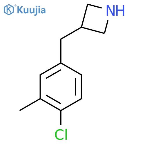 3-(4-chloro-3-methylphenyl)methylazetidine structure