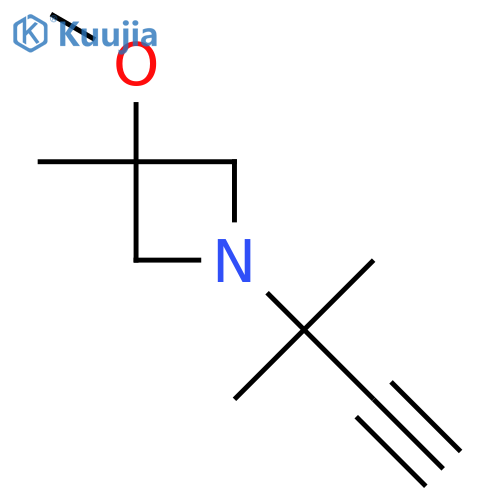 3-methoxy-3-methyl-1-(2-methylbut-3-yn-2-yl)azetidine structure