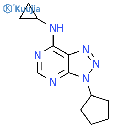 3-cyclopentyl-N-cyclopropyl-3H-1,2,3triazolo4,5-dpyrimidin-7-amine structure
