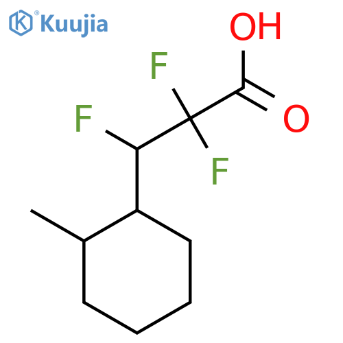 2,2,3-trifluoro-3-(2-methylcyclohexyl)propanoic acid structure
