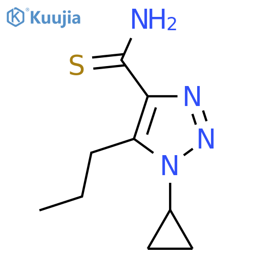 1-cyclopropyl-5-propyl-1H-1,2,3-triazole-4-carbothioamide structure