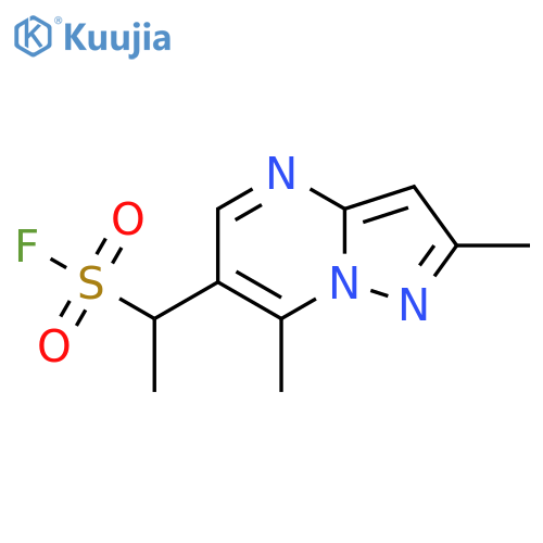 1-{2,7-dimethylpyrazolo1,5-apyrimidin-6-yl}ethane-1-sulfonyl fluoride structure