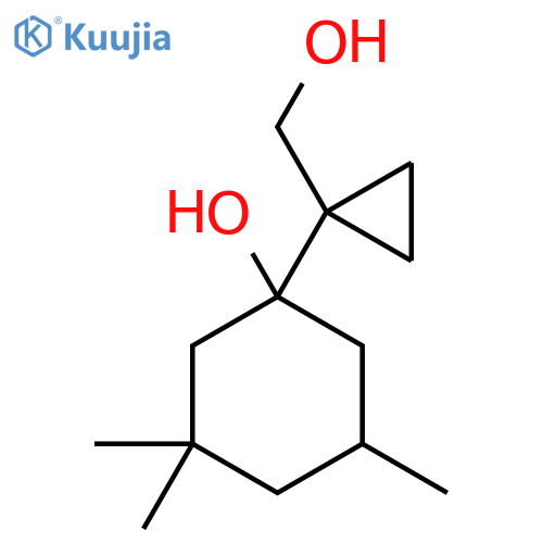1-1-(hydroxymethyl)cyclopropyl-3,3,5-trimethylcyclohexan-1-ol structure