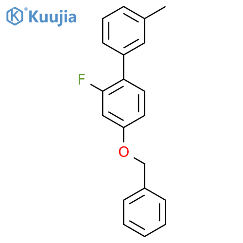 4-(benzyloxy)-2-fluoro-1-(3-methylphenyl)benzene structure