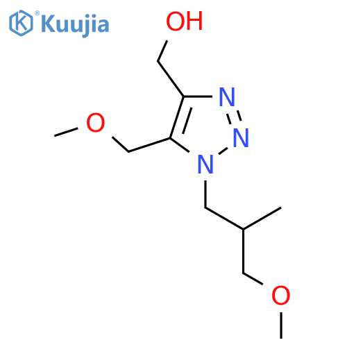 1-(3-methoxy-2-methylpropyl)-5-(methoxymethyl)-1H-1,2,3-triazol-4-ylmethanol structure