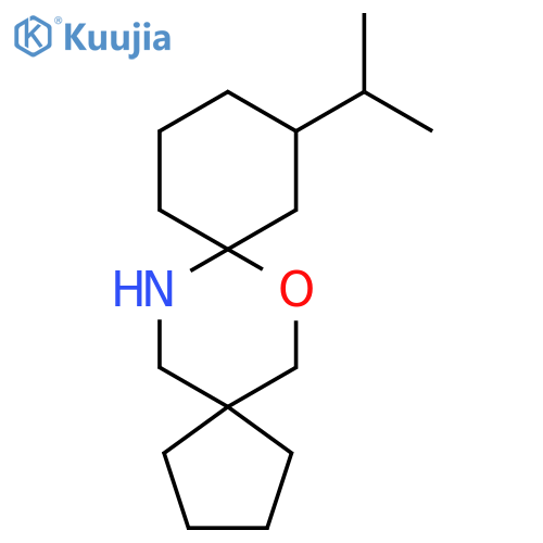 10-(propan-2-yl)-7-oxa-14-azadispiro4.2.5^{8}.2^{5}pentadecane structure