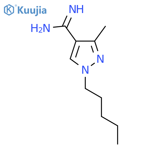 3-methyl-1-pentyl-1H-pyrazole-4-carboximidamide structure