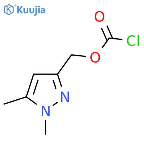 (1,5-dimethyl-1H-pyrazol-3-yl)methyl chloroformate structure