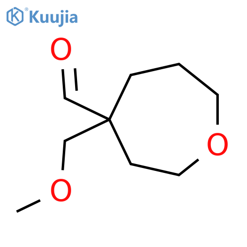 4-(Methoxymethyl)oxepane-4-carbaldehyde structure