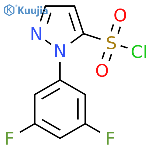 1-(3,5-difluorophenyl)-1H-pyrazole-5-sulfonyl chloride structure