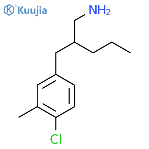 4-2-(aminomethyl)pentyl-1-chloro-2-methylbenzene structure