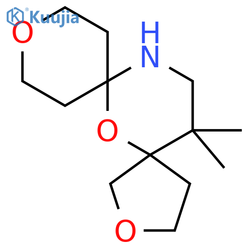 15,15-dimethyl-2,6,10-trioxa-13-azadispiro4.1.5^{7}.3^{5}pentadecane structure