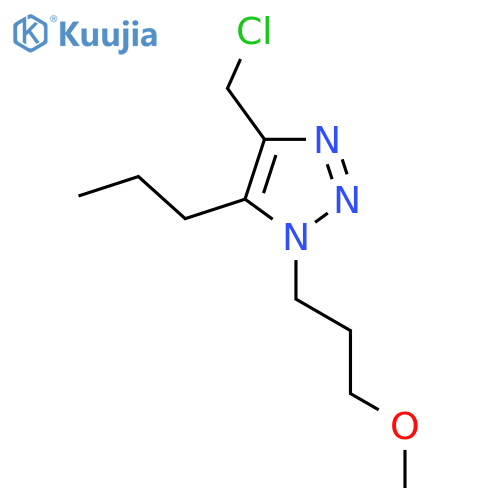 4-(chloromethyl)-1-(3-methoxypropyl)-5-propyl-1H-1,2,3-triazole structure