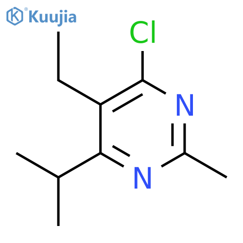 4-chloro-5-ethyl-2-methyl-6-(propan-2-yl)pyrimidine structure