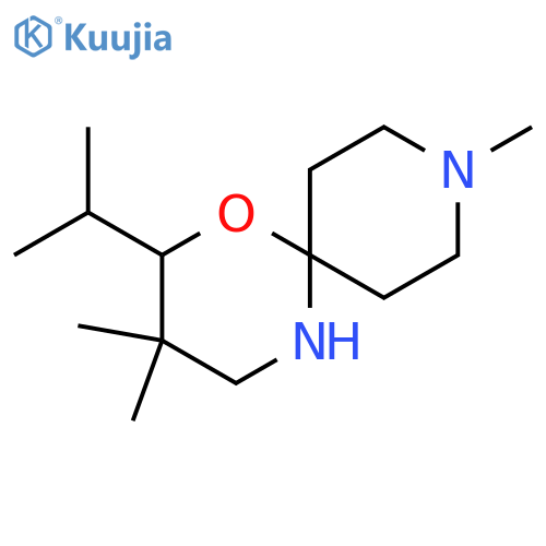 3,3,9-trimethyl-2-(propan-2-yl)-1-oxa-5,9-diazaspiro5.5undecane structure