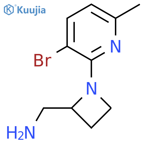 1-(3-bromo-6-methylpyridin-2-yl)azetidin-2-ylmethanamine structure