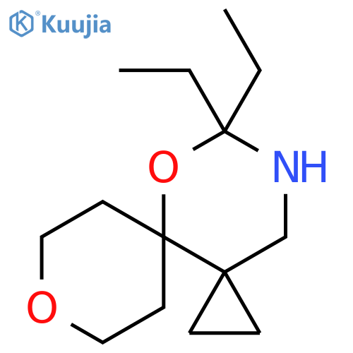 11,11-diethyl-7,10-dioxa-12-azadispiro2.0.5^{4}.4^{3}tridecane structure