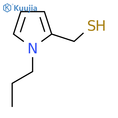 (1-propyl-1H-pyrrol-2-yl)methanethiol structure