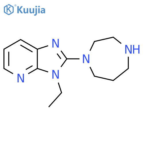1-{3-ethyl-3H-imidazo4,5-bpyridin-2-yl}-1,4-diazepane structure