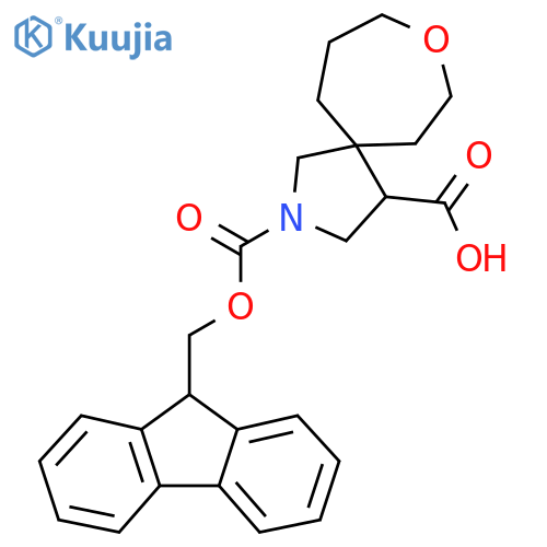 2-{(9H-fluoren-9-yl)methoxycarbonyl}-8-oxa-2-azaspiro4.6undecane-4-carboxylic acid structure