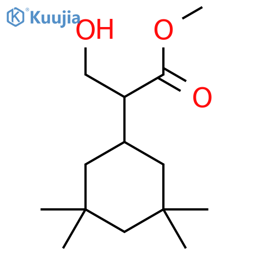 methyl 3-hydroxy-2-(3,3,5,5-tetramethylcyclohexyl)propanoate structure
