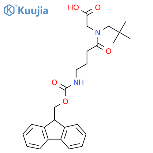 2-N-(2,2-dimethylpropyl)-4-({(9H-fluoren-9-yl)methoxycarbonyl}amino)butanamidoacetic acid structure