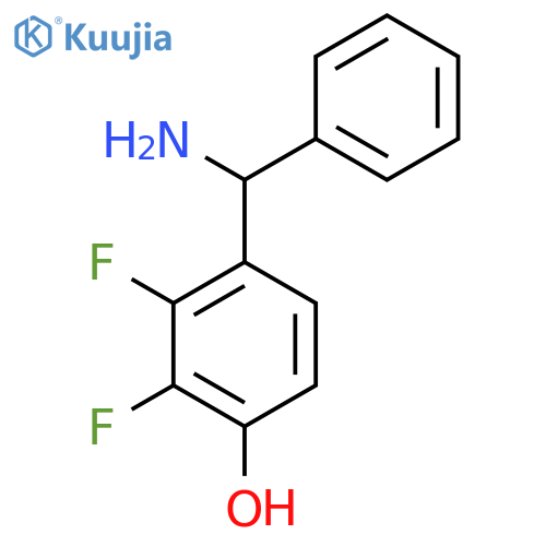 4-amino(phenyl)methyl-2,3-difluorophenol structure