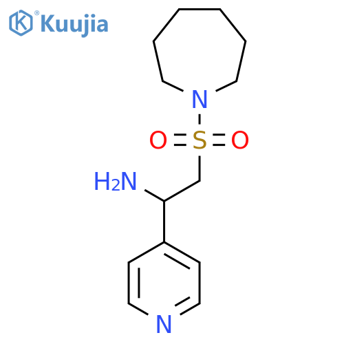 2-(azepane-1-sulfonyl)-1-(pyridin-4-yl)ethan-1-amine structure