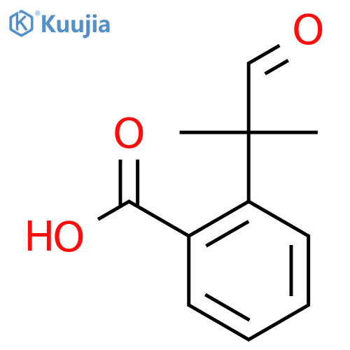 2-(2-methyl-1-oxopropan-2-yl)benzoic acid structure