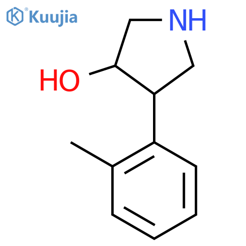 4-(2-methylphenyl)pyrrolidin-3-ol structure