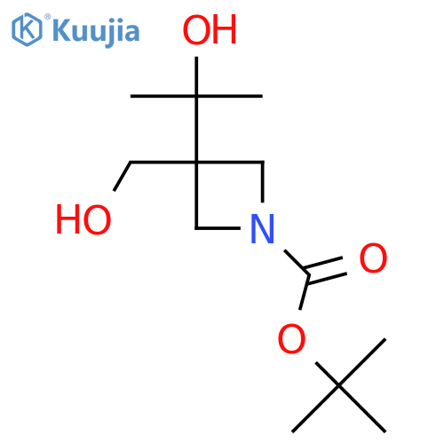 tert-butyl 3-(hydroxymethyl)-3-(2-hydroxypropan-2-yl)azetidine-1-carboxylate structure