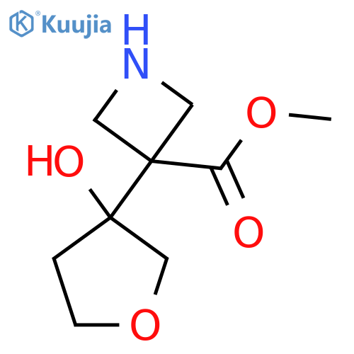methyl 3-(3-hydroxyoxolan-3-yl)azetidine-3-carboxylate structure