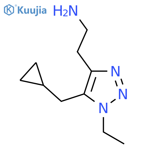 2-5-(cyclopropylmethyl)-1-ethyl-1H-1,2,3-triazol-4-ylethan-1-amine structure