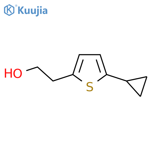 2-(5-cyclopropylthiophen-2-yl)ethan-1-ol structure