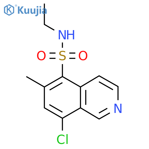 8-chloro-N-ethyl-6-methylisoquinoline-5-sulfonamide structure